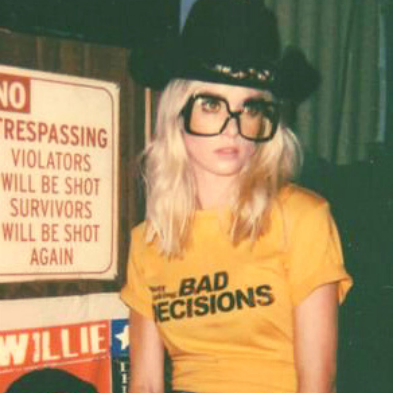 rodeo bar girl with glasses
